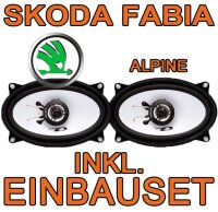 Lautsprecher hinten - Alpine SXE-4625S - 4x6 Koax-System für Skoda Fabia 1 Kombi - justSOUND