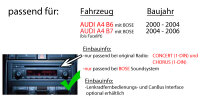 Autoradio Radio Sony DSX-A510BD - DAB+ | Bluetooth | MP3/USB - Einbauzubehör - EINBAUSET für AUDI A4 B6 B7 BOSE - justSOUND