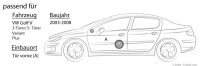 VW Golf 5 - Front - Alpine SPG-17C2 - 2 Wege Koaxsystem