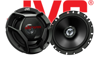 JVC CS-DR1720 - 16,5cm 2-Wege Koax-Lautsprecher - Einbauset passend für Audi A3 8L Heck - justSOUND
