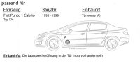Audison APX 6.5 - 16,5cm 2-Wege Koax Lautsprecher - Einbauset passend für Fiat Punto 1 176 Cabrio Front - justSOUND