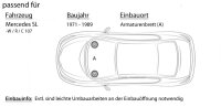Audison APX 4 - 10cm 2-Wege Koax Lautsprecher - Einbauset passend für Mercedes SL R107 Front - justSOUND