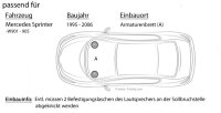 Audison APX 4 - 10cm 2-Wege Koax Lautsprecher - Einbauset passend für Mercedes Sprinter Front - justSOUND