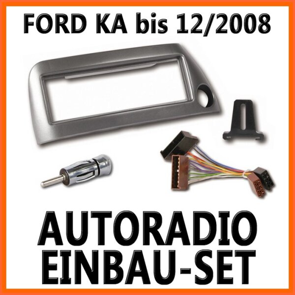 Ford KA bis 12/2008 silber - Universal DIN Autoradio Einbauset