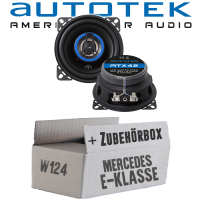 Lautsprecher Boxen Autotek ATX-42 | 2-Wege 10cm Koax Lautsprecher 100mm Auto Einbauzubehör - Einbauset passend für Mercedes W124 T- JUST SOUND best choice for caraudio