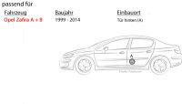 Lautsprecher Boxen ESX HZ52 HORIZON - 13cm Koax Auto Einbausatz - Einbauset passend für Opel Zafira A + B | Tür hinten - justSOUND