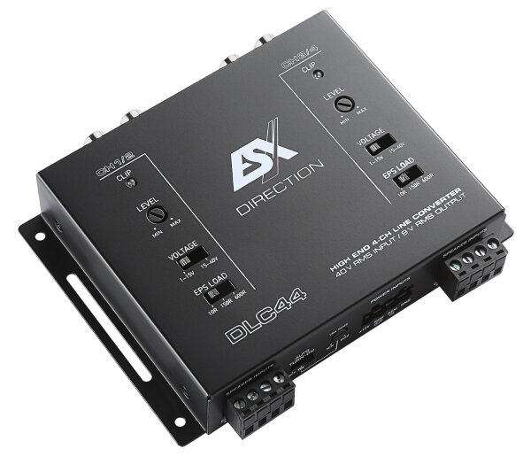 ESX DLC44 | 4-Kanal High-Low Adapter - High-Input bis zu 400 Watt (bis 40V RMS) pro Kanal