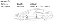 Lautsprecher Boxen Focal ICU165 | 16,5cm 2-Wege Koax Auto Einbauzubehör - Einbauset passend für Peugeot 807 - justSOUND
