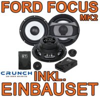 Crunch GTi6.2C Blackmaxx 16,5cm 2-Wege-System für Ford Focus MK2 vorne - justSOUND