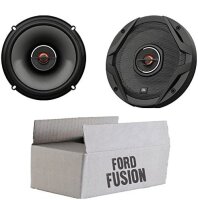 JBL GX602 | 2-Wege | 16,5cm Koax Lautsprecher - Einbauset passend für Ford Fusion Front Heck - justSOUND
