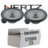 Hertz K 165 - KIT - 16,5cm Lautsprecher Komposystem - Einbauset passend für Citroen C3 + Pluriel - justSOUND