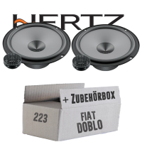 Hertz K 165 - KIT - 16,5cm Lautsprecher Komposystem - Einbauset passend für Fiat Doblo 223 Front - justSOUND