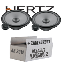 Hertz K 165 - KIT - 16,5cm Lautsprecher Komposystem - Einbauset passend für Renault Kangoo 2 Front - justSOUND