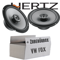 Lautsprecher Boxen Hertz X 165 - 16,5cm Koax Auto Einbauzubehör - Einbauset passend für VW Fox Front - justSOUND