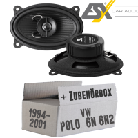 Lautsprecher Boxen ESX HZ462 | 9 x 15 cm (4x6er) | 2-Wege Koax Lautsprecher Boxen | HORIZON HZ 462 | Auto Einbauzubehör - Einbauset passend für VW Polo 6N Heck - justSOUND