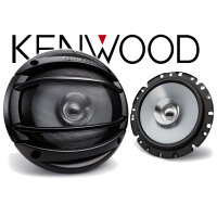 Kenwood KFC-E1754 - 16,5cm 160mm Lautsprecher Boxen Paar 180Watt - Einbauset passend für Fiat Grande Punto 199 Front - justSOUND