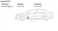 Lautsprecher Boxen Kenwood KFC-S1766 - 16,5cm 2-Wege Koaxialsystem Auto Einbausatz - Einbauset passend für Renault Laguna 1 Front - justSOUND