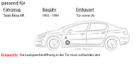 Lautsprecher Boxen Kenwood KFC-S1766 - 16,5cm 2-Wege Koaxialsystem Auto Einbausatz - Einbauset passend für Seat Ibiza 6K Front - justSOUND