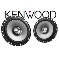Lautsprecher Boxen Kenwood KFC-S1756 - 16,5cm Koax Auto Einbauzubehör - Einbauset passend für VW Polo 9N 9N3 Front - justSOUND