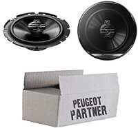 Lautsprecher Boxen Pioneer TS-G1730F - 16,5cm 3-Wege Koax Paar PKW 300WATT Koaxiallautsprecher Auto Einbausatz - Einbauset passend für Peugeot Partner - justSOUND