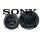 Sony XS-FB1330 - 13cm 3-Wege Koax-System - Einbauset passend für Fiat Bravo + Brava 182 Heck - justSOUND