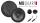 Lautsprecher Boxen MB Quart QS165 - 16,5cm Kompo Auto Einbauzuebehör - Einbauset passend für Fiat 500 Heck - justSOUND