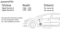 Lautsprecher Boxen MB Quart QS165 - 16,5cm Kompo Auto Einbauzuebehör - Einbauset passend für Opel Vectra A, B - justSOUND