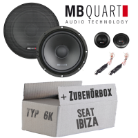 Lautsprecher Boxen MB Quart QS165 - 16,5cm Kompo Auto Einbauzuebehör - Einbauset passend für Seat Ibiza 6K FL Front - justSOUND