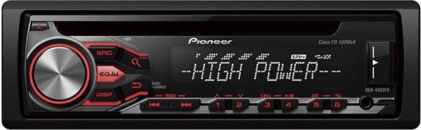 Pioneer DEH-4800FD - HighPower 4x100 Watt CD/MP3/USB Autoradio