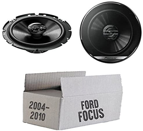 Lautsprecher Boxen Pioneer TS-G1720F - 16,5cm 2-Wege Koax Koaxiallautsprecher Auto Einbausatz - Einbauset passend für Ford Focus 2 Front - justSOUND