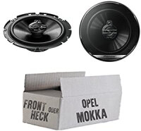 Lautsprecher Boxen Pioneer TS-G1730F - 16,5cm 3-Wege Koax Paar PKW 300WATT Koaxiallautsprecher Auto Einbausatz - Einbauset passend für Opel Mokka - justSOUND