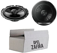 Opel Zafira A, B - Lautsprecher Boxen Pioneer TS-G1720F - 16,5cm 2-Wege Koax Koaxiallautsprecher Auto Einbausatz - Einbauset