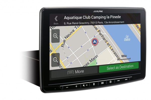 Alpine INE-F904DC | 1-DIN Navigationssystemmit 9-Zoll Touchscreen, LKW- und Reisemobilprofile, DAB+, HDMI, Apple CarPlay und Android Auto