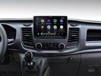 Alpine INE-F904TRA | Navigationssystem mit 9-Zoll Touchscreen für Ford Transit Custom mit 1-DIN-Einbaugehäuse, DAB+, Apple CarPlay und Android Auto Unterstützung und mehr