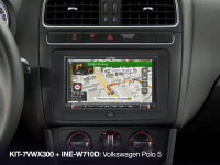 Alpine KIT-7VWX300 | Einbauset passend für iLX-702D, INE-W710D (VW/Seat/Skoda-Plattform mit MIB-PQ- oder Golf 6-Radio)