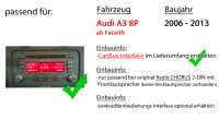 Autoradio Radio Sony DSX-A310DAB - DAB+ | MP3/USB - Einbauzubehör - Einbauset passend für Audi A3 8P inkl. CanBus, Radio Chorus - justSOUND