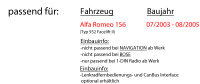 Autoradio Radio Sony DSX-A310DAB - DAB+ | MP3/USB - Einbauzubehör - Einbauset passend für Alfa Romeo 156 silber - justSOUND
