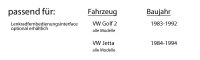 Autoradio Radio Sony DSX-A310DAB - DAB+ | MP3/USB - Einbauzubehör - Einbauset passend für VW Golf 2 II - justSOUND