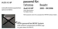 Autoradio Radio mit MEX-N7300BD | Bluetooth | DAB+ | CD/MP3/USB MultiColor iPhone - Android Auto - Einbauzubehör - Einbauset passend für Audi A3 8P passiv