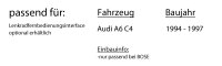 Audi A6 C4 Bose - Autoradio Radio mit MEX-N7300BD | Bluetooth | DAB+ | CD/MP3/USB MultiColor iPhone - Android Auto - Einbauzubehör - Einbauset