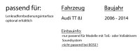 Autoradio Radio mit MEX-N7300BD | Bluetooth | DAB+ | CD/MP3/USB MultiColor iPhone - Android Auto - Einbauzubehör - Einbauset passend für Audi TT 8J Aktiv