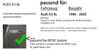 Autoradio Radio Blaupunkt Doha - Bluetooth CD MP3 USB - Einbauzubehör - Einbauset passend für Audi A3 8L BOSE - justSOUND