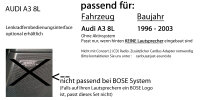 Autoradio Radio Blaupunkt Doha - Bluetooth CD MP3 USB - Einbauzubehör - Einbauset passend für Audi A3 8L - justSOUND