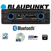 Autoradio Radio Blaupunkt Doha - Bluetooth CD MP3 USB - Einbauzubehör - Einbauset passend für Audi A3 8L - justSOUND