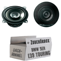 Pioneer TS-G1031i - 10cm DualCone Koax Lautsprecher - Einbauset passend für BMW 5er E39 Touring Dachhimmel - justSOUND
