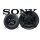 Sony XS-FB1330 - 13cm 3-Wege Koax Lautsprecher - Einbauset passend für Ford Escort Turnier Cabrio Heck - justSOUND