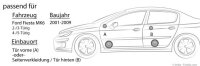 Ford Fiesta MK6  - Lautsprecher - Alpine SPG-17CS - 16,5cm Komposystem