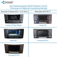Dynavin DVN-MOAGW-CAN | Most und Lenkradfernbedienungsadapter für Mercedes E-Klasse W211 SLK R171 CLS W219 Autoradio Navi