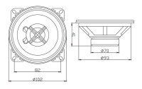 Excalibur XT1020 | 2-Wege 10cm Koax Lautsprecher Paar / 2 Stück