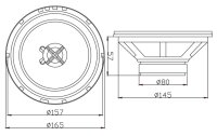 Excalibur XT1720 | 16,5cm Koax Lautsprecher 2-Wege